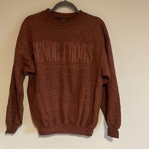 VTG Senor Frogs Crewneck Medium Pullover Sweatshirt 90s Spring Break Red Mexico